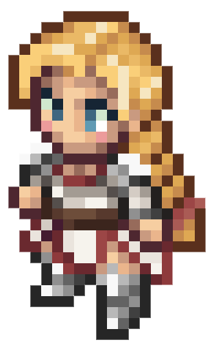 First pixel art character for Embers Tactics